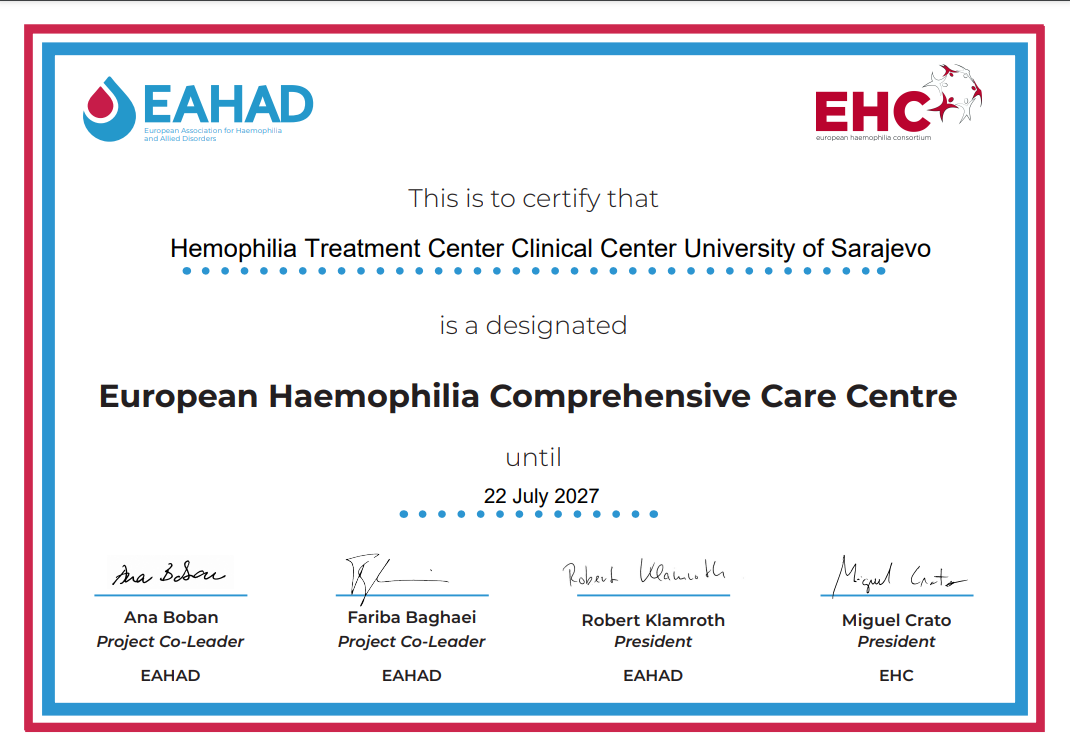 European Haemophilia Comprehensive Care Center